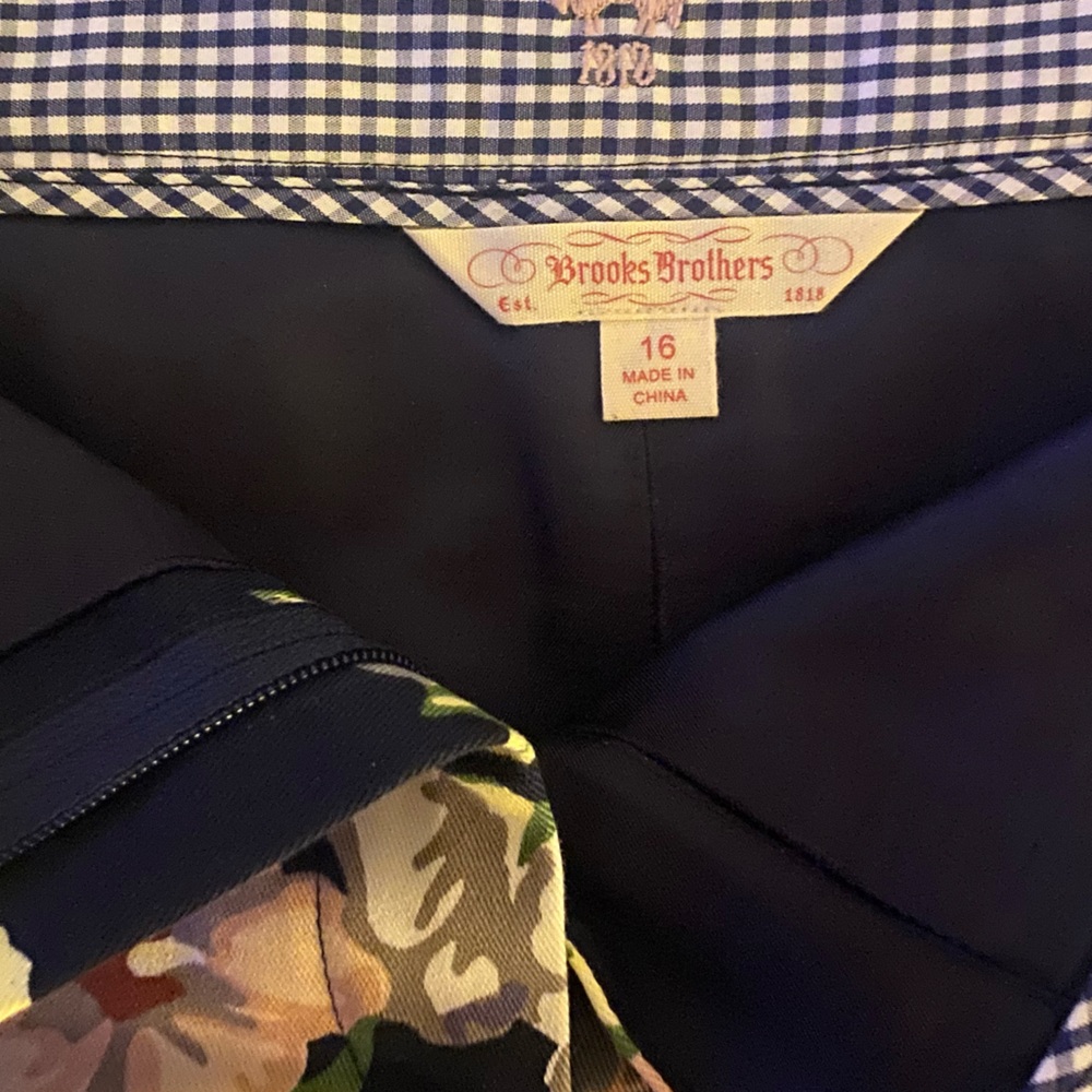 Brooks Brothers Multicolored Mini Skirt Cocktail - Picture 2 of 2